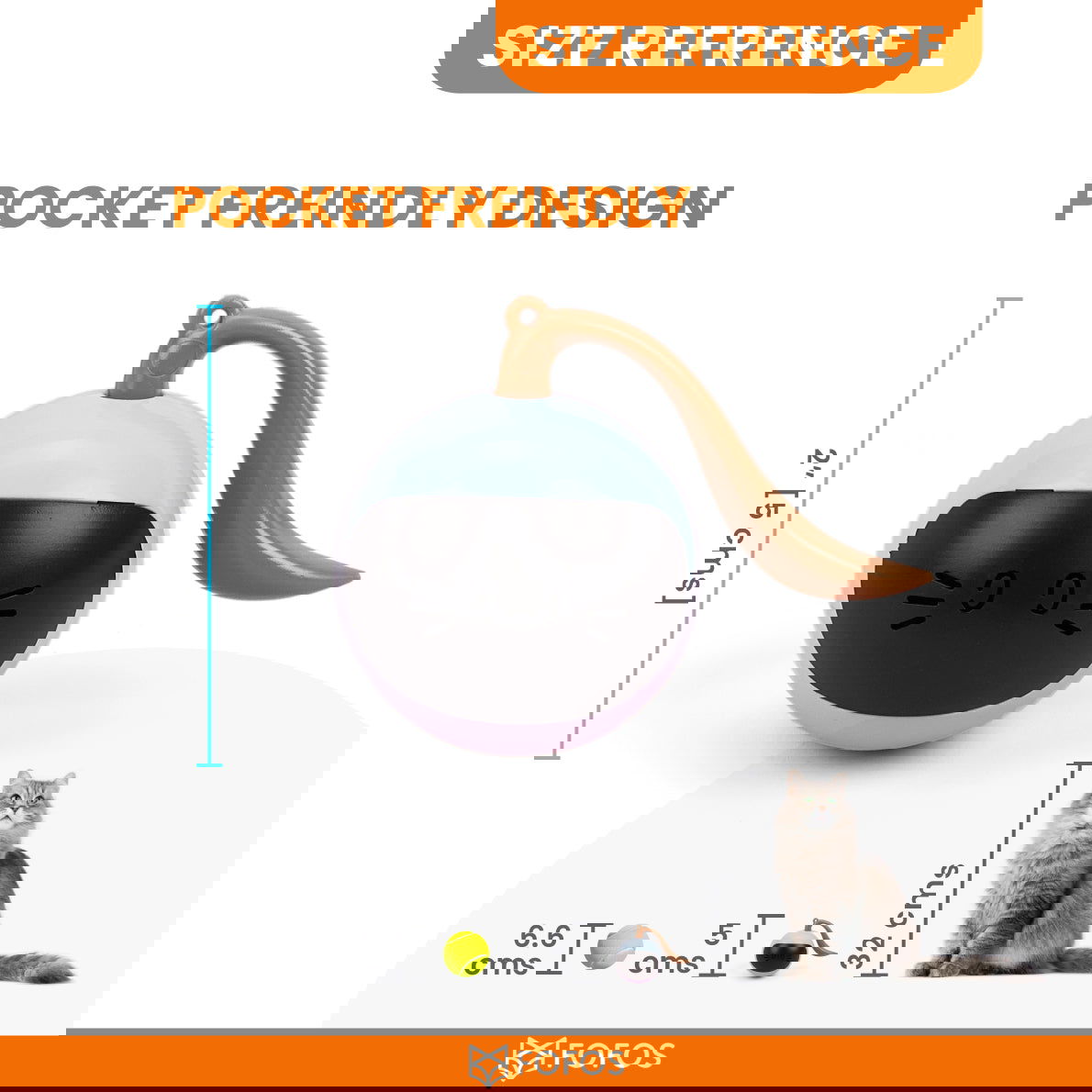 BarkButler x Fofos Whirli Cat Interactive Cat Toys - AI Activated, USB Rechargeable - Rufftail