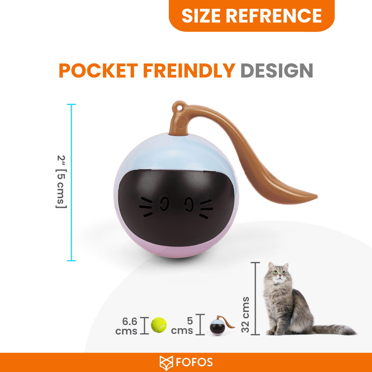 BarkButler x Fofos Whirli Cat Interactive Cat Toys - AI Activated, USB Rechargeable - Rufftail