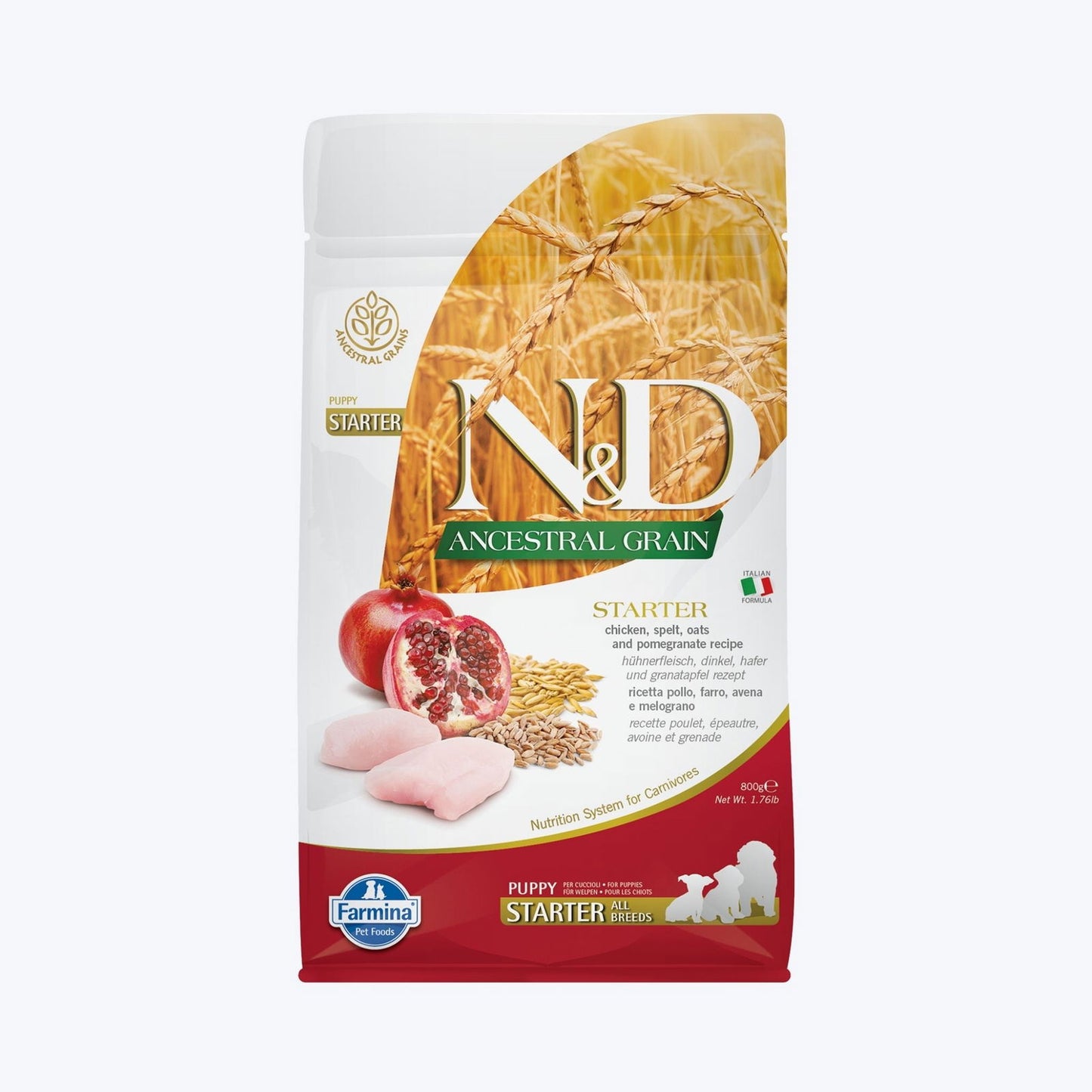 Farmina N&D Ancestral Grain Starter Puppy Food, Chicken and Pomegranate - By Farmina - Rufftail