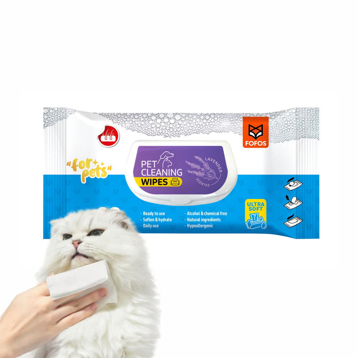 BarkButler x FOFOS Pet Cleaning Wipes for Everyday Use - for All Pets - Rufftail