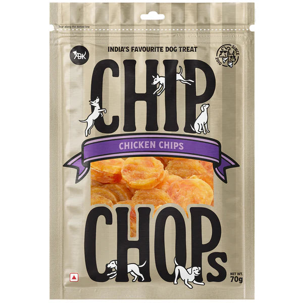 Chip Chops Chicken Chips Coins Treats - 70g