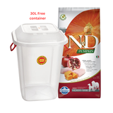 Farmina N&D Pumpkin Chicken & Pomegranate Adult Medium & Maxi Dry Dog Food 12kg with Free Container 30L
