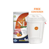 Farmina N&D Pumpkin Lamb & Blueberry Mini Adult Dry Dog Food With Free Container (Grain Free 7kg)