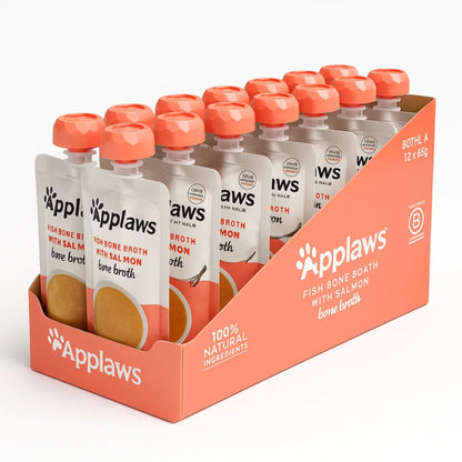 Applaws Fish Bone Broth with Salmon Topper for Cats (85g)