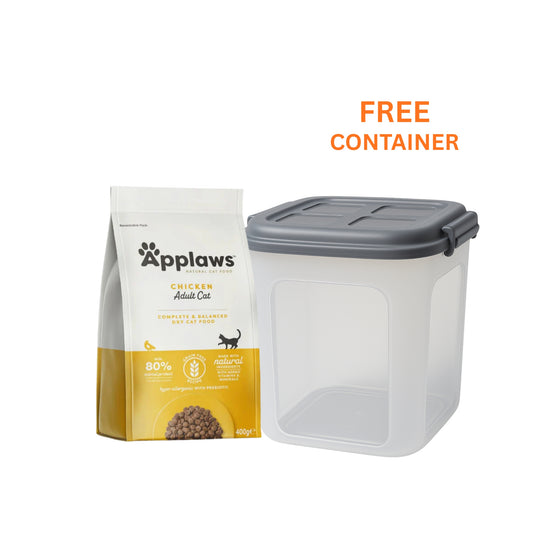 Applaws Complete Natural and Grain Free Dry Cat Food - Adult Chicken With Free Container
