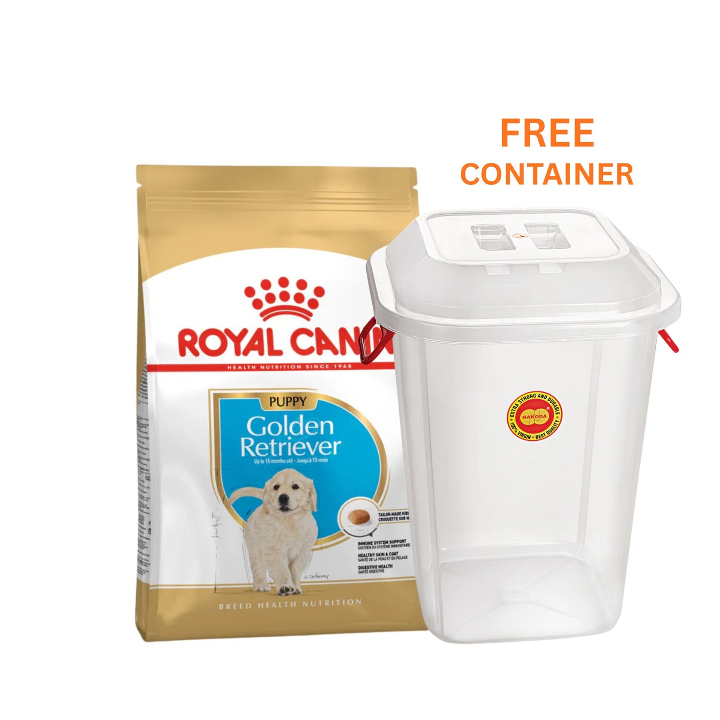 Royal Canin Golden Retriever Puppy Dry Dog food With Free Container