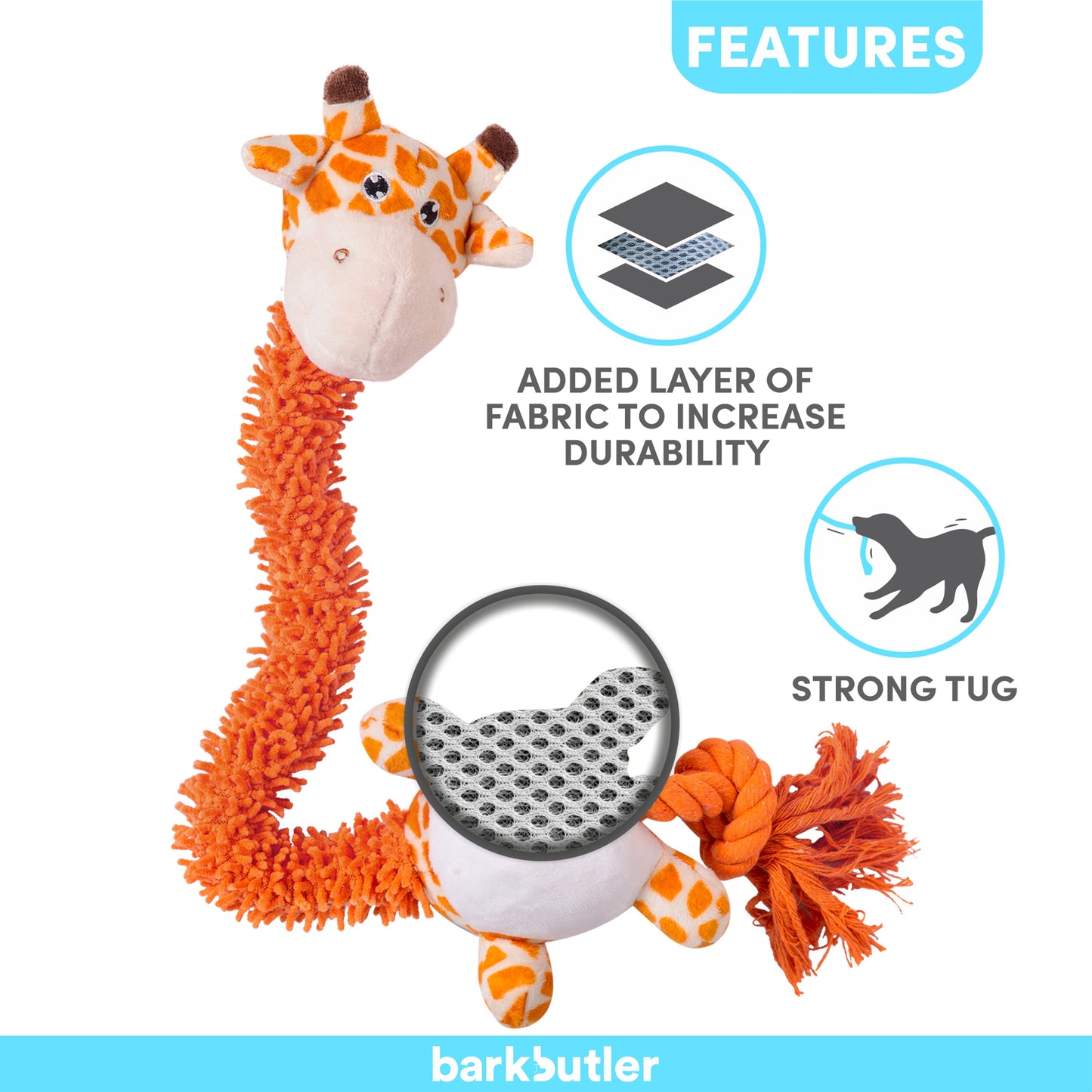 Barkbutler Garry The Giraffe For Dogs - Rufftail