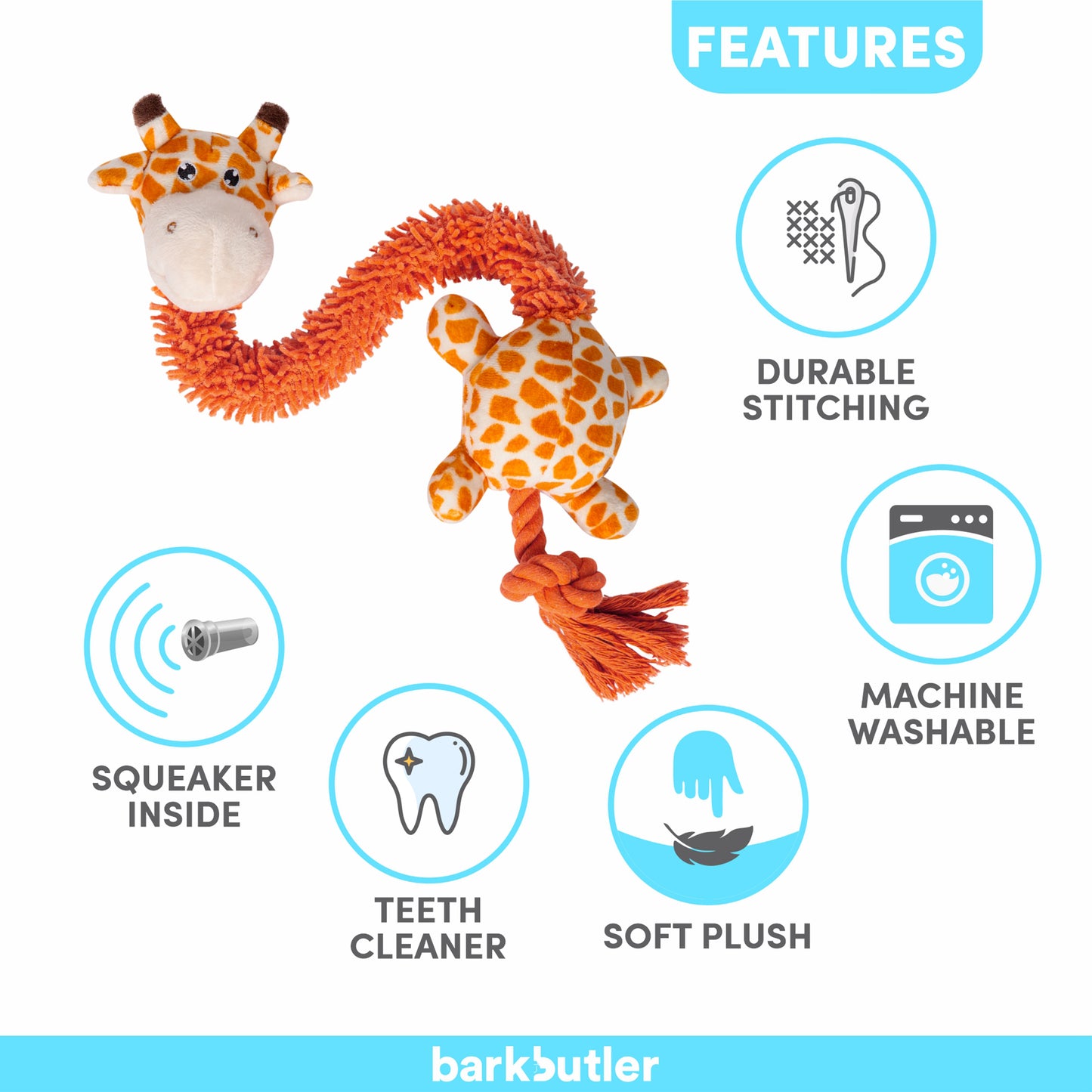 Barkbutler Garry The Giraffe For Dogs - Rufftail