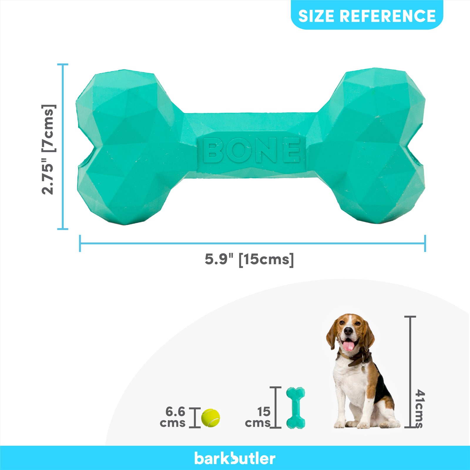 Barkbutler Chu the bone Green For Dogs - Rufftail