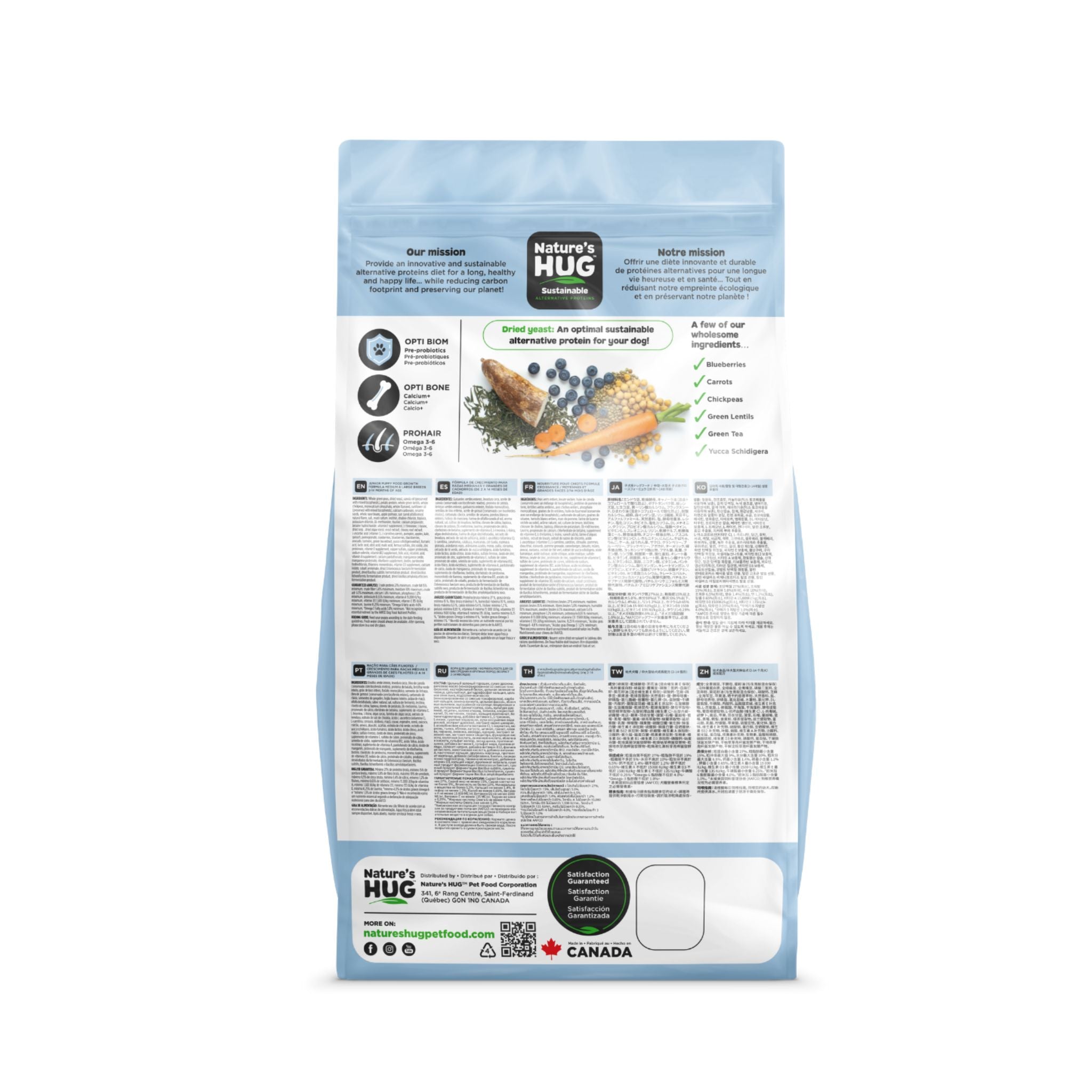 Nature'S Hug Junior Growth Medium & Large Breeds - Vegan Dog Food - Rufftail