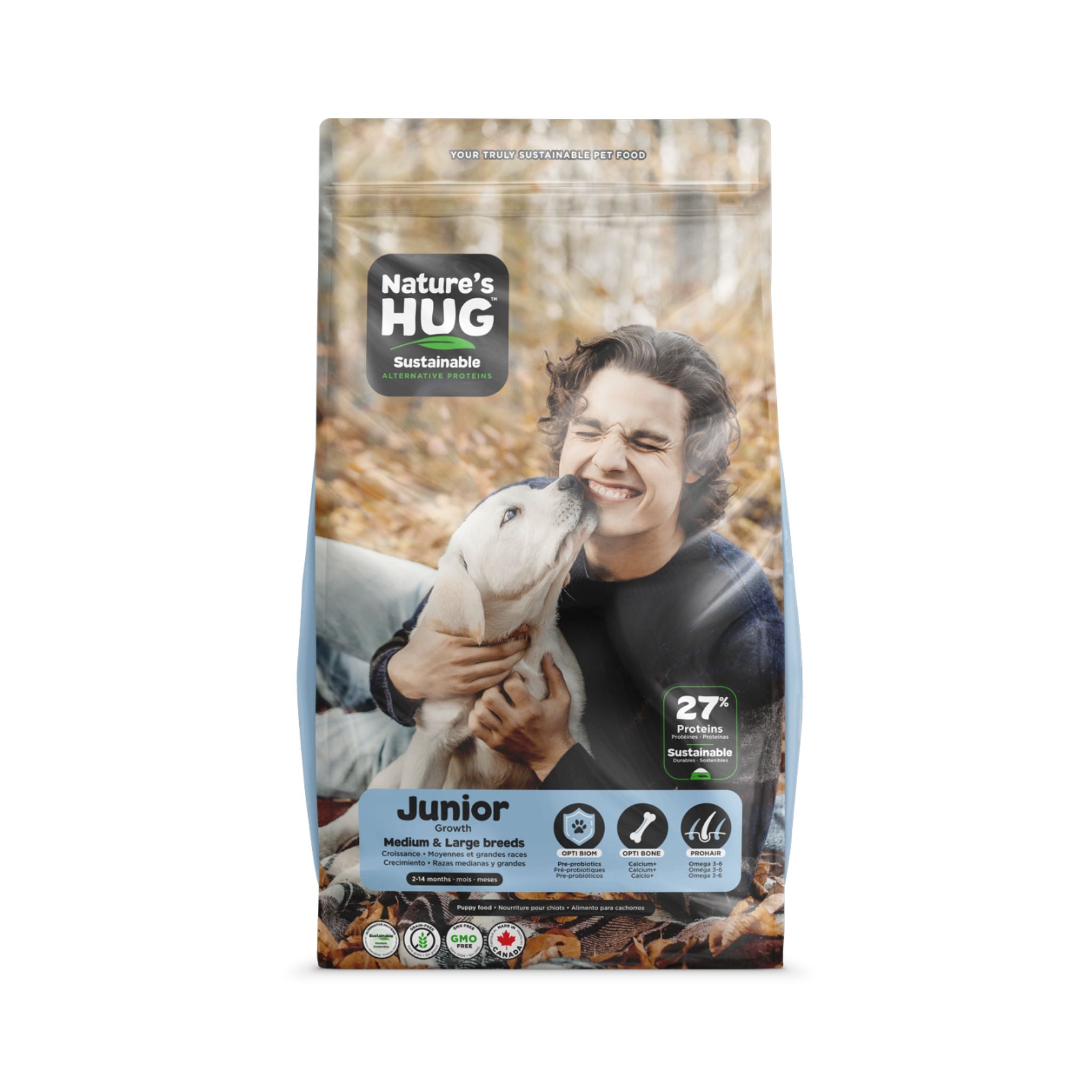 Nature'S Hug Junior Growth Medium & Large Breeds - Vegan Dog Food - Rufftail