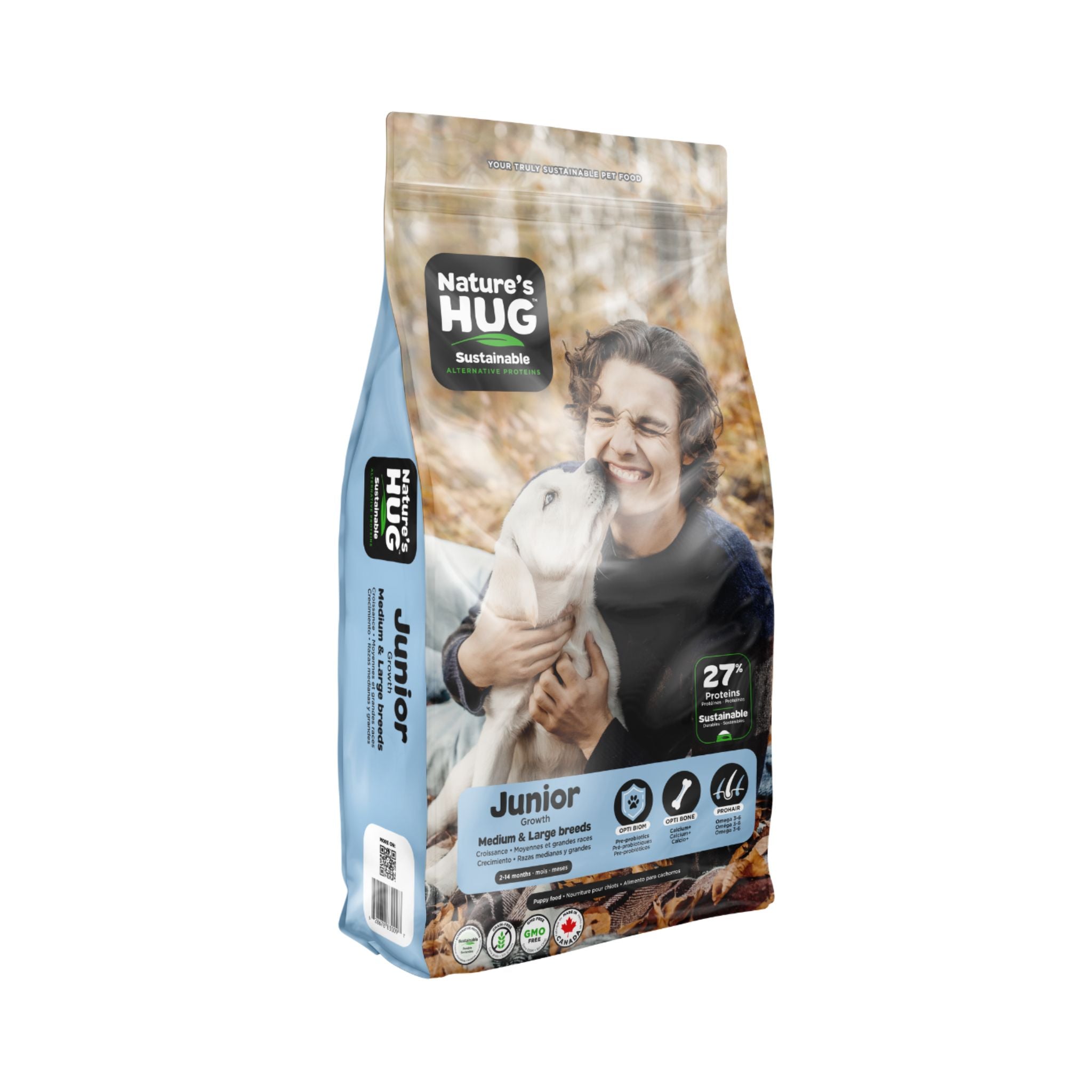 Nature'S Hug Junior Growth Medium & Large Breeds - Vegan Dog Food - Rufftail