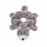 Zippy Paws Loopy- Wolf Dog Plush & 7 Round Squeaky Toy - Rufftail Pune