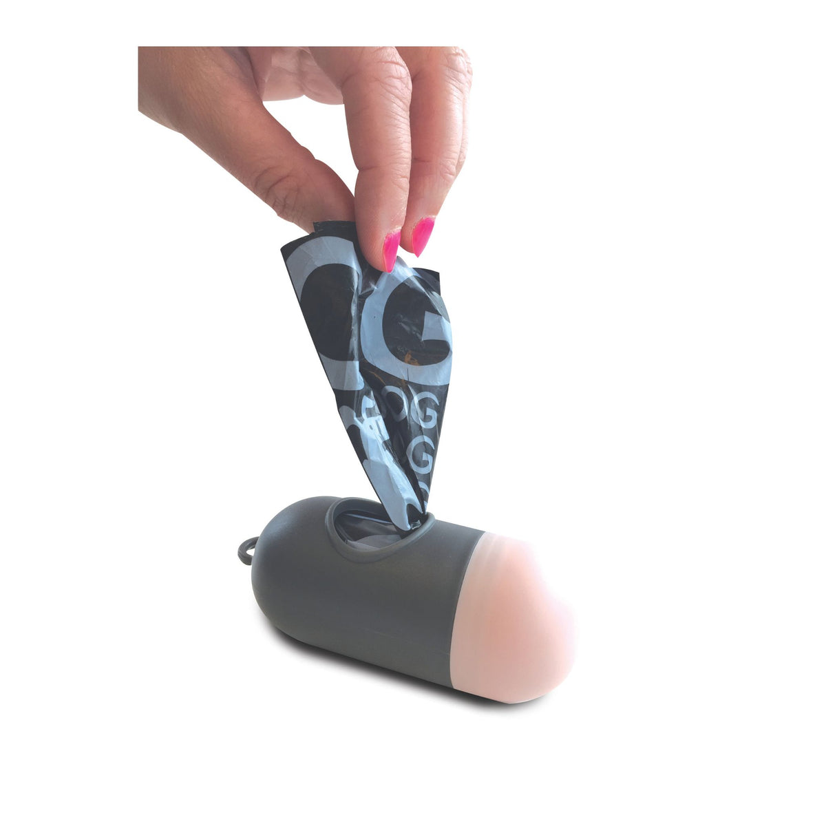 M Pets Waste Bag Dispenser for Dogs (Black/Pink)