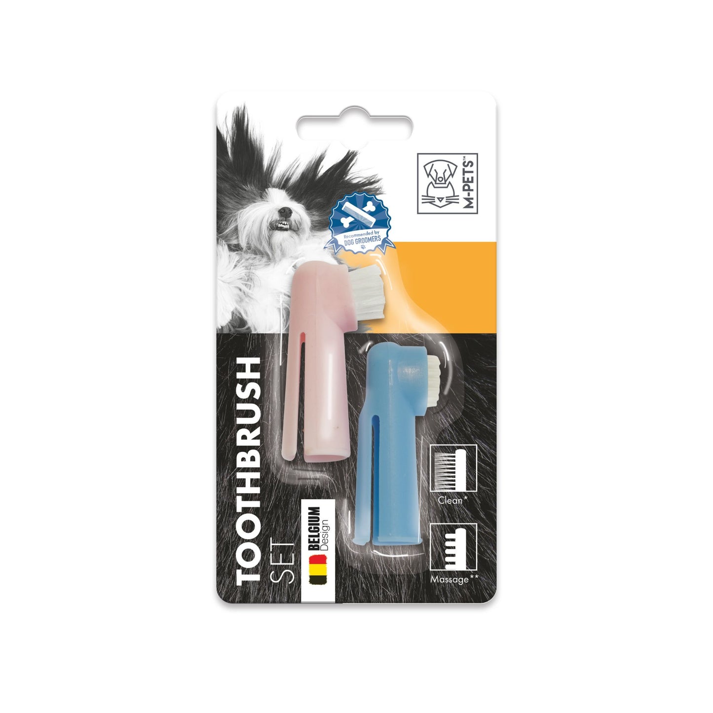 M-PETS Toothbrush Set - 2pcs For Pets - Rufftail