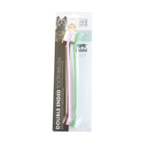 M-PETS Double Ended Toothbrush Set- 2pcs For Pets - Rufftail Pune