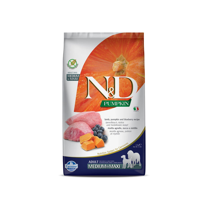 Farmina Dog Food N&D Pumpkin Lamb & Blueberry Grain-Free Adult Dry - Rufftail