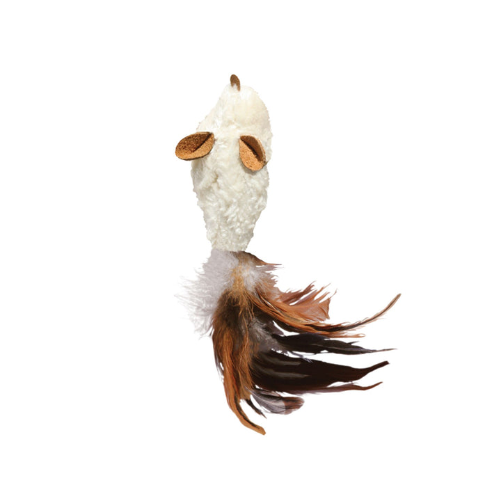 KONG Refillables Feather Mouse Cat Toy – Refillable Fun & Play - Rufftail