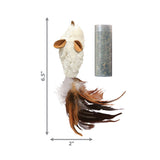 KONG Refillables Feather Mouse Cat Toy – Refillable Fun & Play - Rufftail
