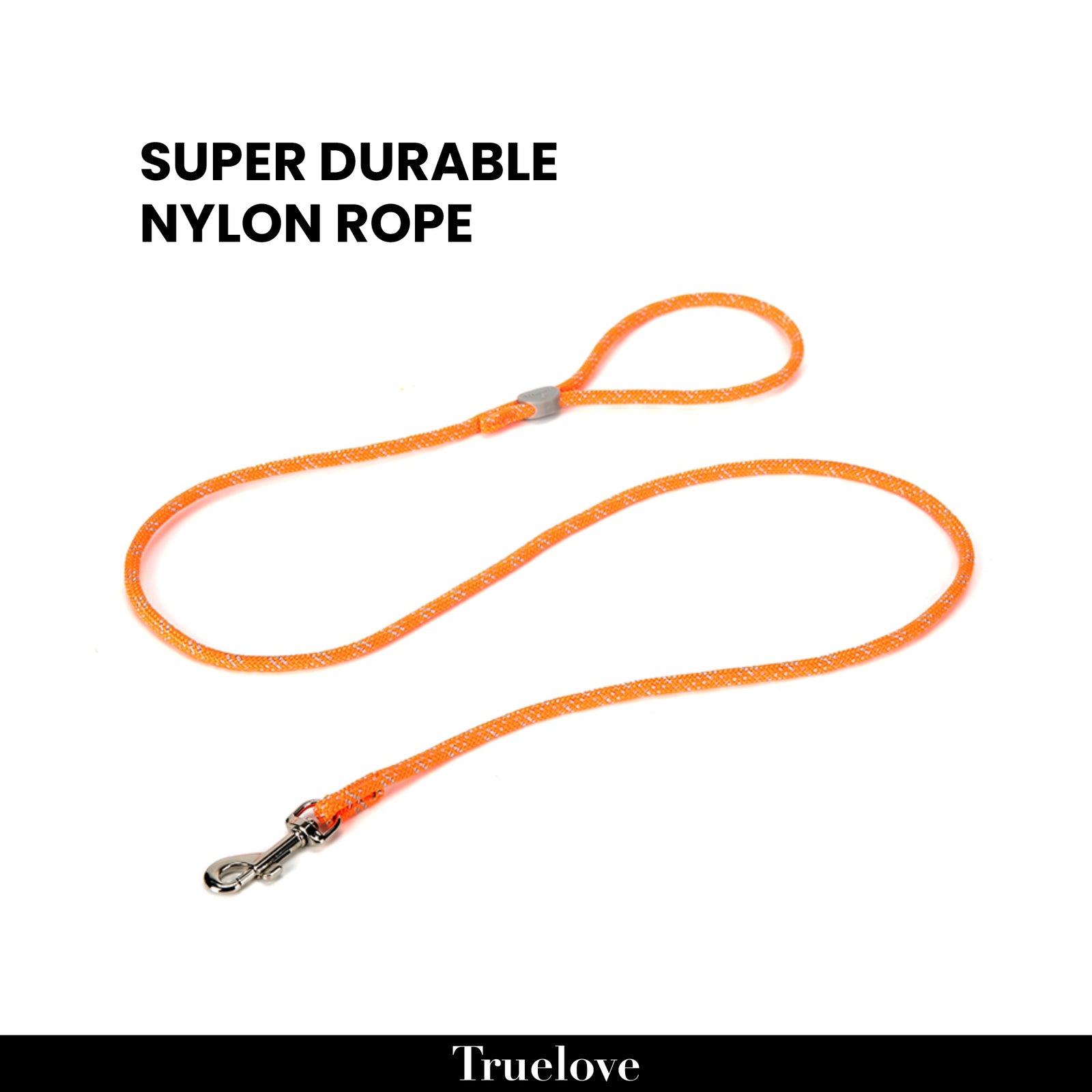 TRUELOVE High Density Rope Webbing Leash for Dogs - Red - Rufftail