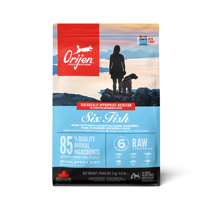 Orijen Six Fish Dry Dog Food – High Protein for Peak Health - Rufftail