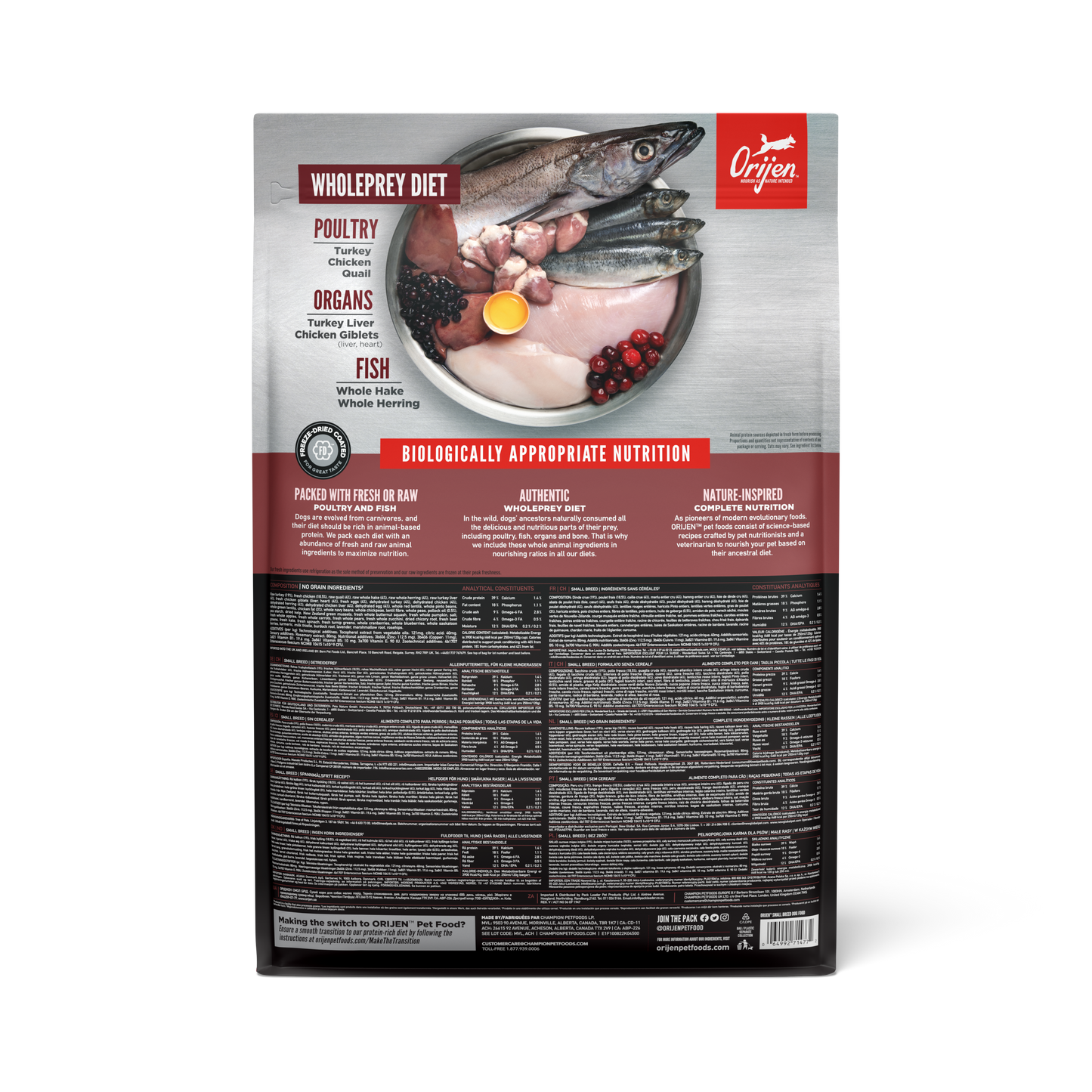 Orijen Small Breed Dry Dog Food – High-Quality Protein for Small Dogs - Rufftail