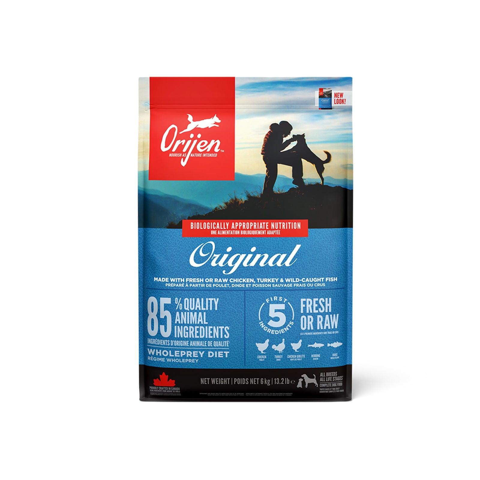Orijen Original Dry Dog Food Gain Free (All Breeds & Ages) - Rufftail