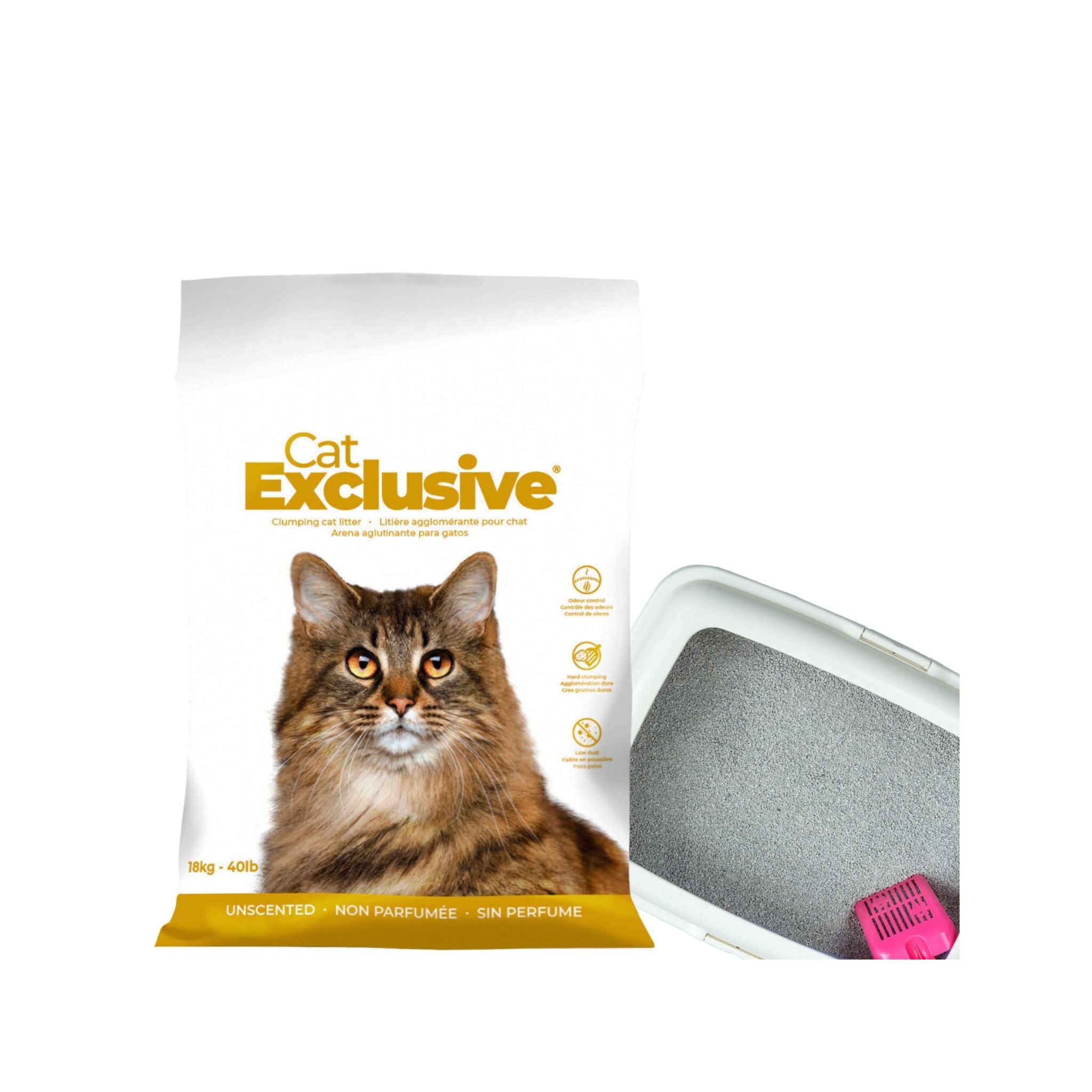 Intersand Cat Exclusive Cat Litter Unscented Scoopable - 10 kg - Rufftail