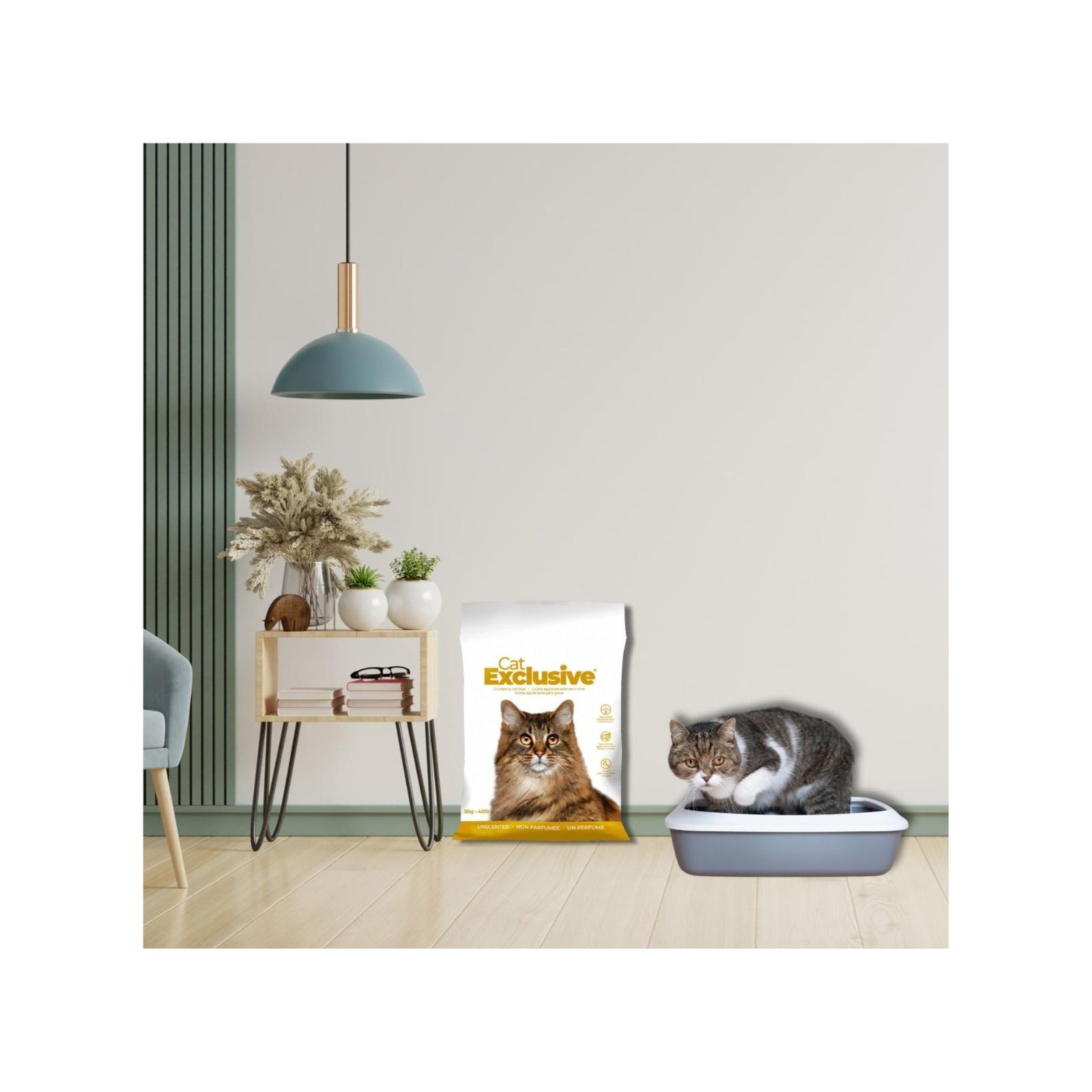 Intersand Cat Exclusive Cat Litter Unscented Scoopable - 10 kg - Rufftail