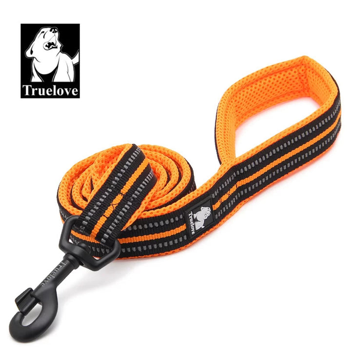 Truelove Classic Leash for Dogs – Durable & Stylish Walking Essential- Orange - Rufftail Pune