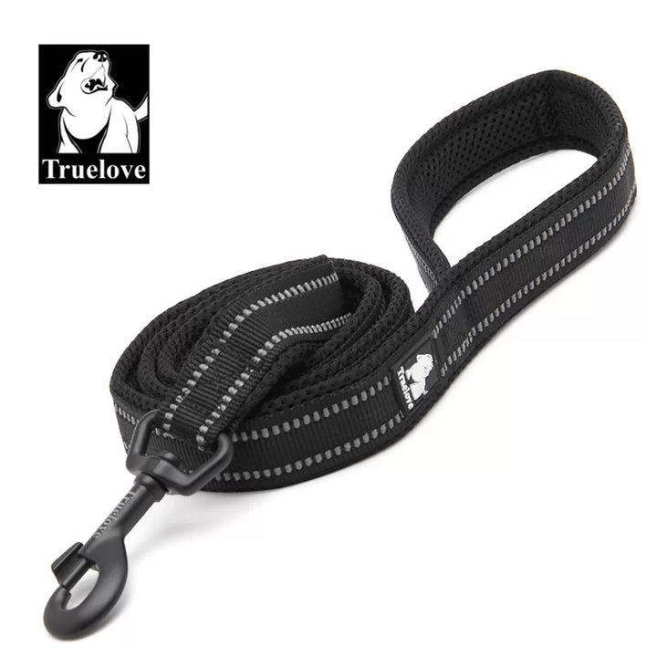 Truelove Classic Leash for Dogs – Durable & Stylish Walking Essential- Black - Rufftail Pune