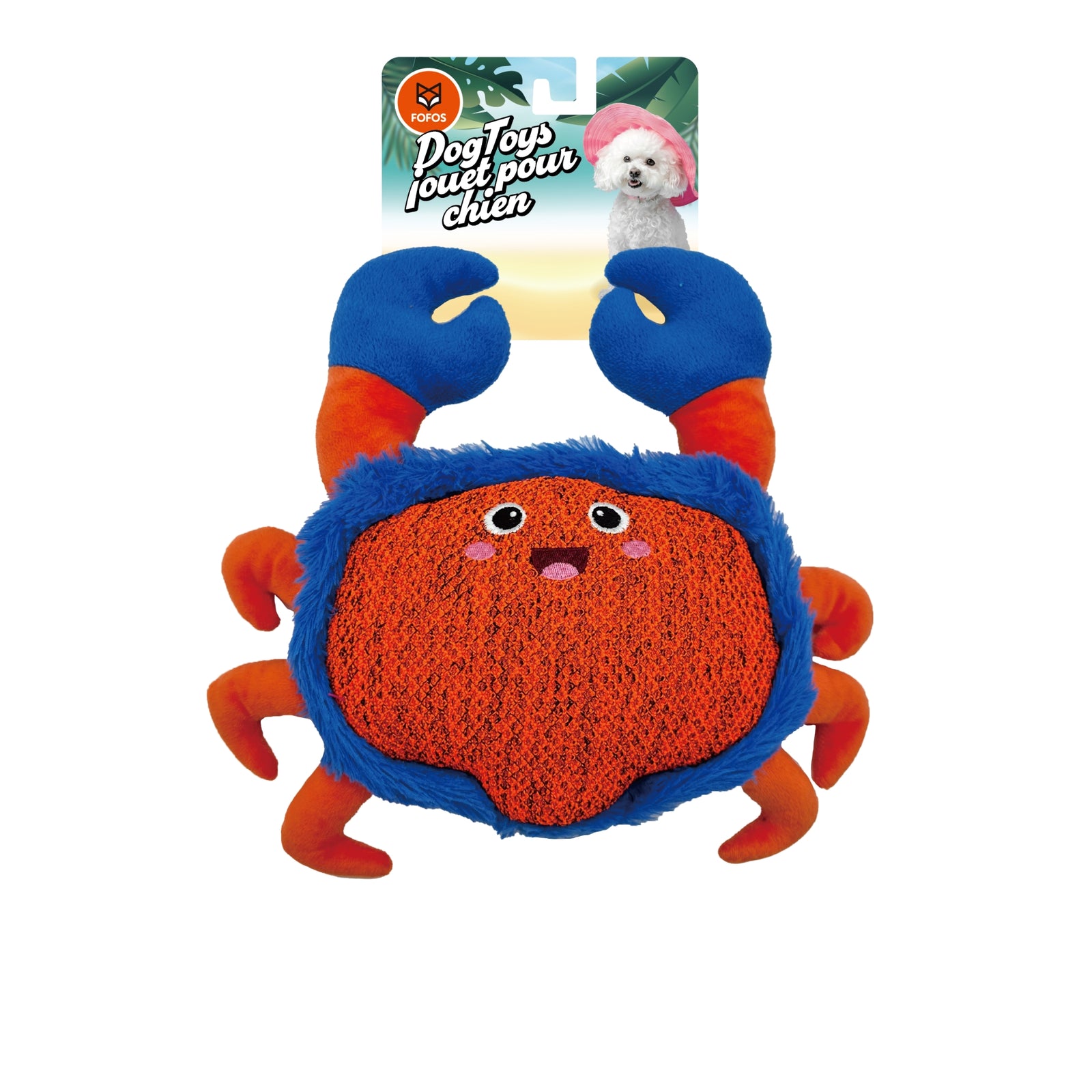 FOFOS Summer Plush Crab- Soft Squeaky Dog Toy - Rufftail Pune