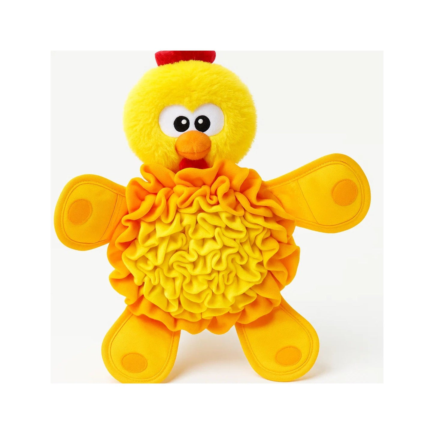 Outward Hound Snuffle Palz Plush Snuffle Dog Treat Puzzle Mat - Yellow Chicken