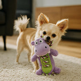 FOFOS Hippo Rope Tug Squeaky Dog Toy product image 3 - Rufftail Pune
