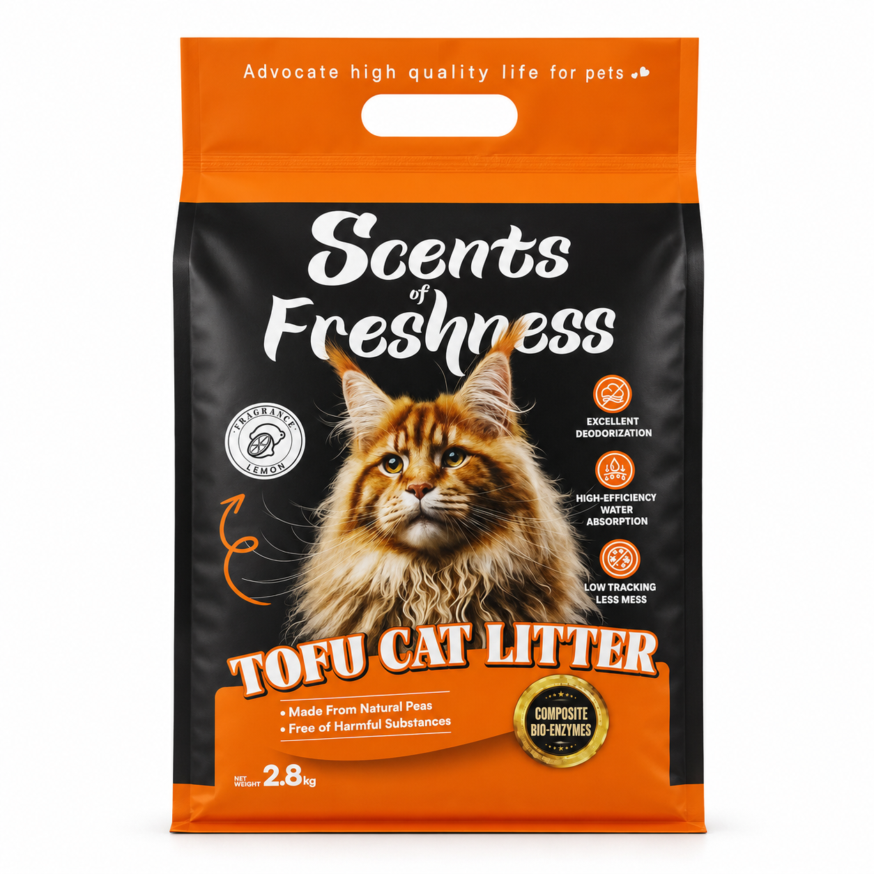 BarkButler Scents of Freshness Tofu Cat Litter - Lemon