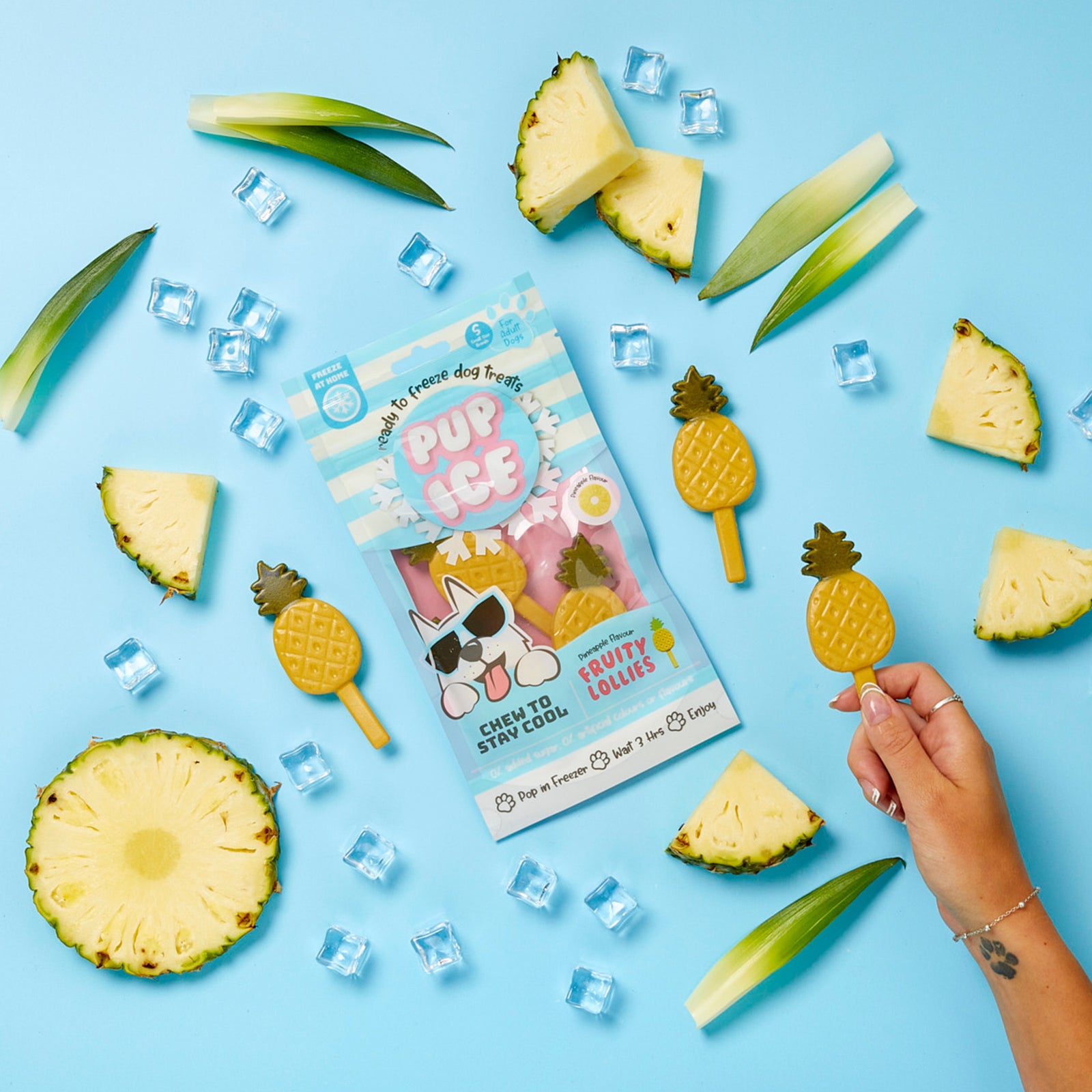 Imaginelles Pup Ice Fruity Lollies Pineapple Dog Treat- 90g product image 6 - Rufftail Pune