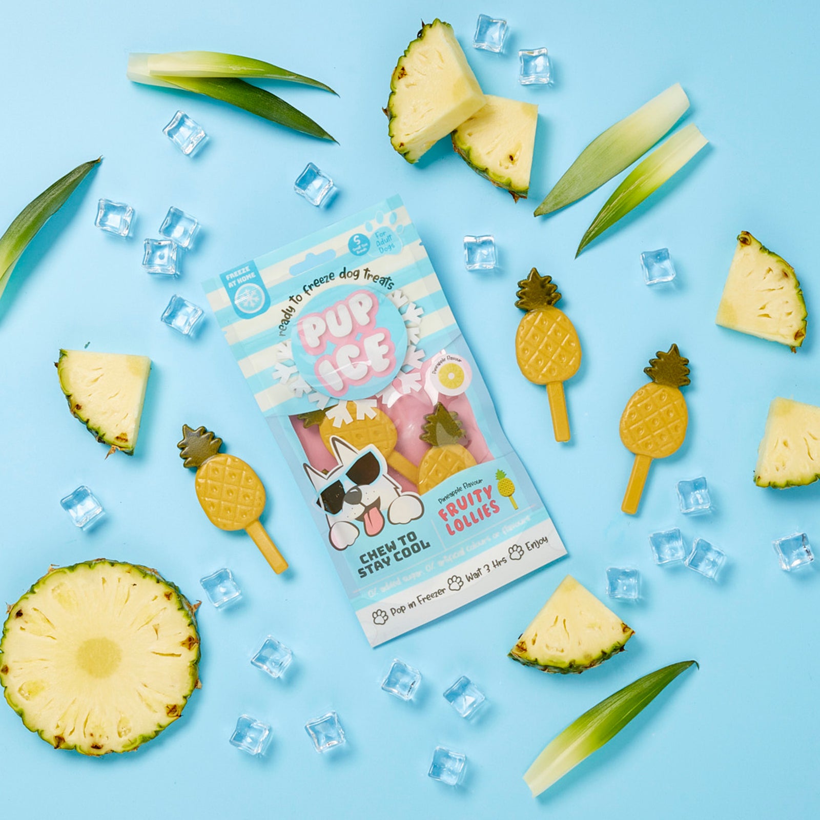 Imaginelles Pup Ice Fruity Lollies Pineapple Dog Treat- 90g product image 9 - Rufftail Pune