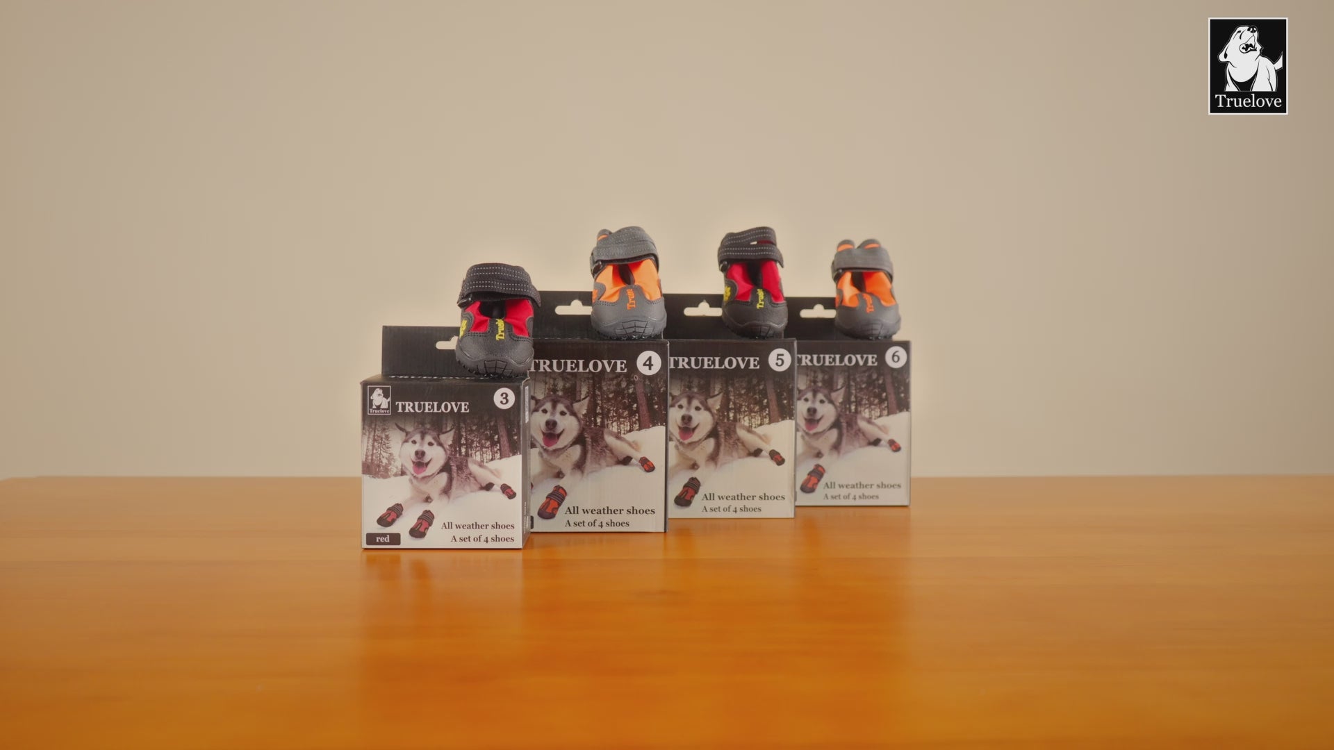 Truelove All Weather Dog Shoes - Neon Orange (Set Of 4)