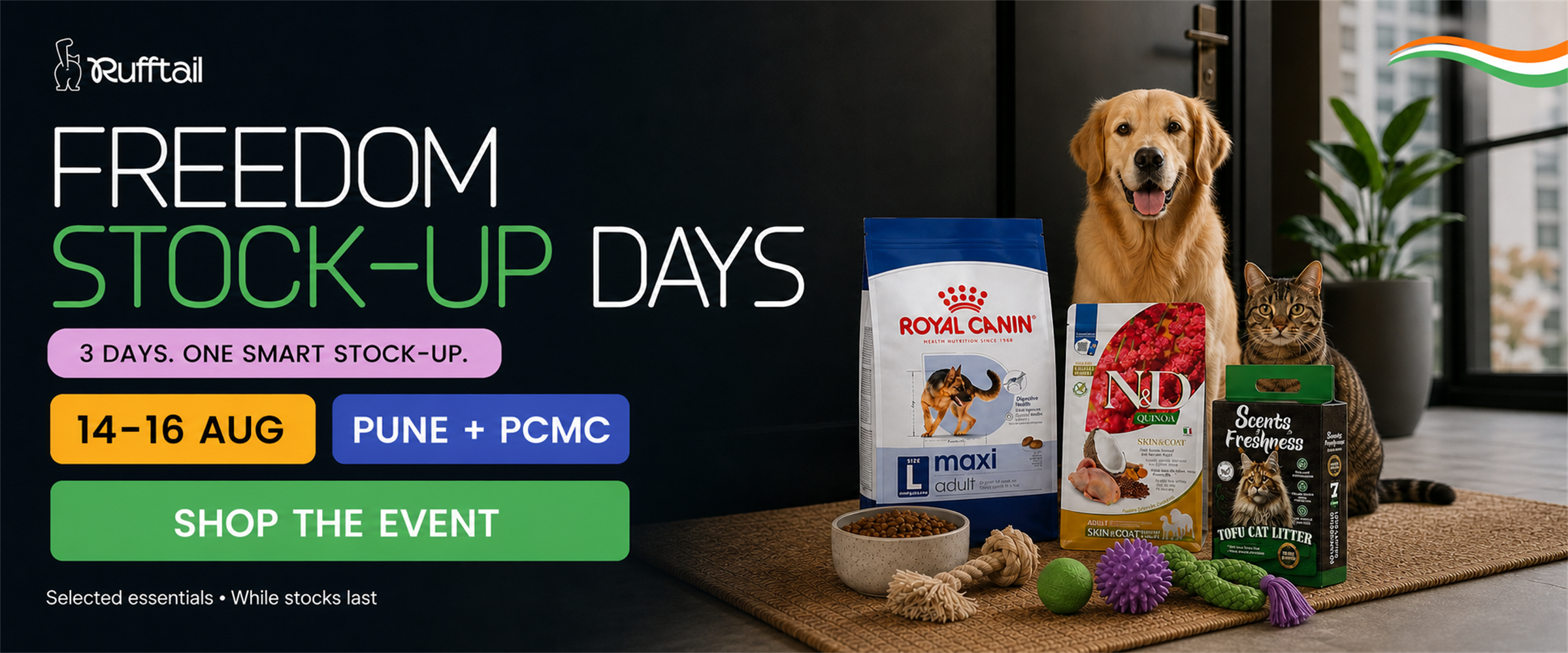 Freedom Stock-Up Days, 14-16 August, Pune and PCMC, shop the event.